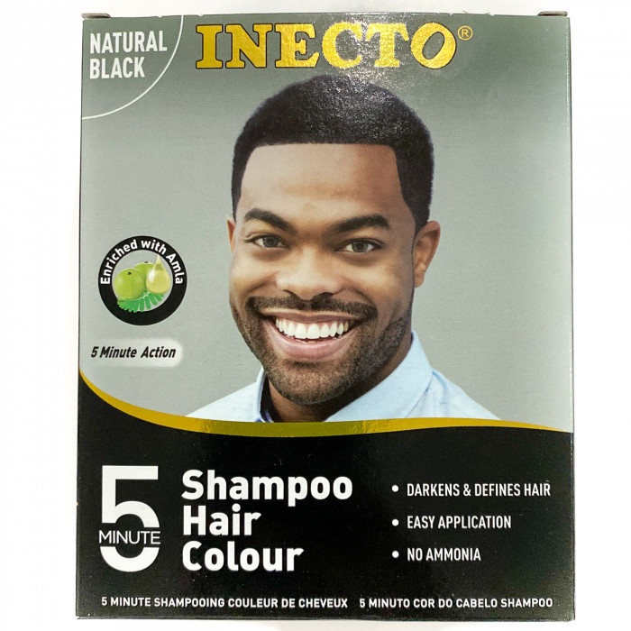 Inalipa - Product - Inecto 5 min Shampoo Hair Colour Natural Black 10  sachets